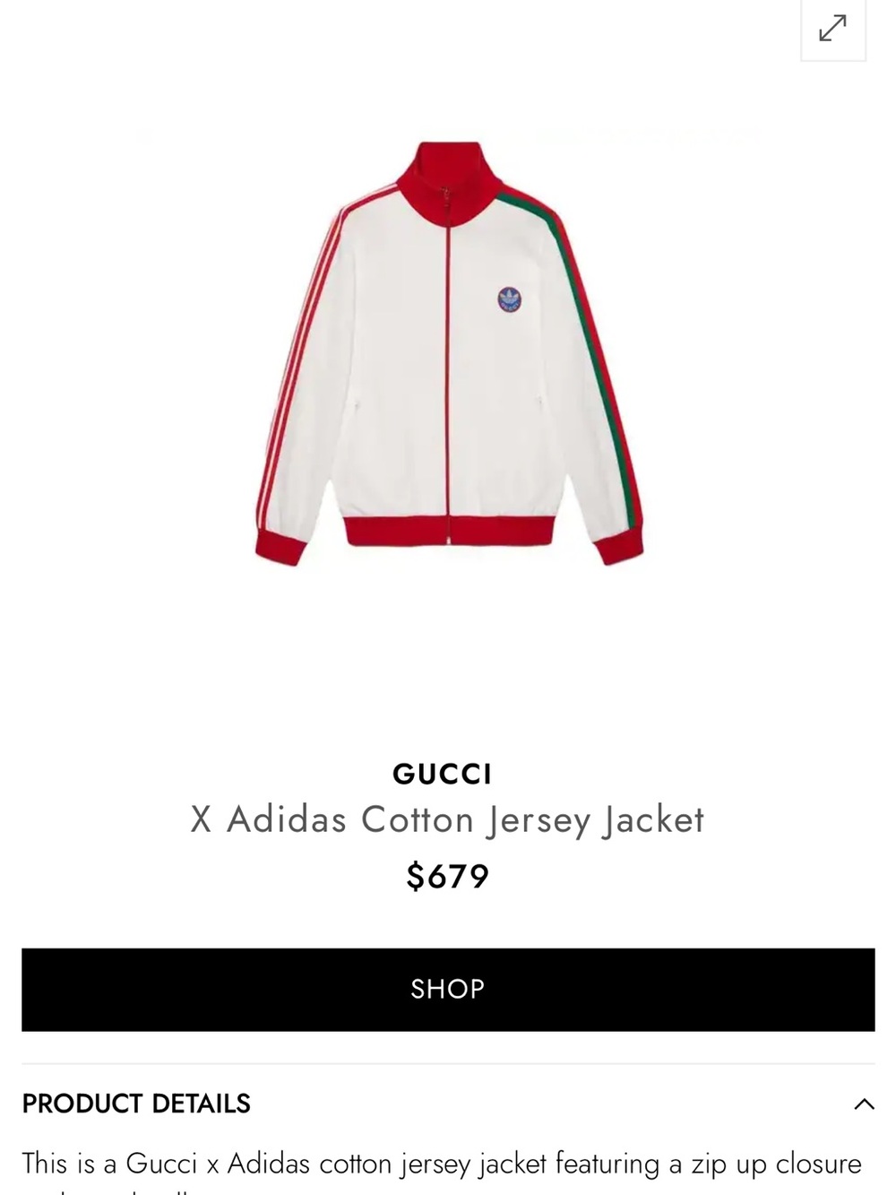 Gucci Red Track Pants with White Jacket and Green Stripes - Picture 10 of 10